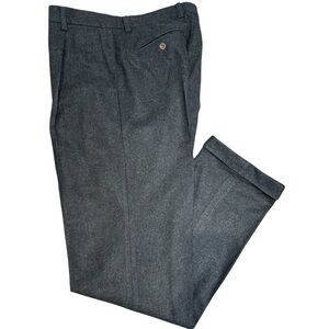 GAP Men's Charcoal Dress Pants wool cashmere blend partially lined 33/34